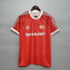 Manchester United 90/92 Home Red Soccer Jersey